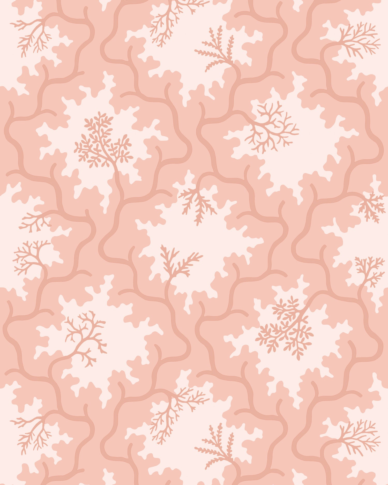 Moss Trellis Wallpaper in soft coral color - pattern number 128/4020.CS.0 - by Cole and Son in the Classics Vol II collection