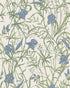 Iris Wallpaper in iris blue on stone color - pattern number 128/5023.CS.0 - by Cole and Son in the Classics Vol II collection