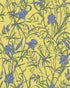 Iris Wallpaper in violet on citrine color - pattern number 128/5027.CS.0 - by Cole and Son in the Classics Vol II collection