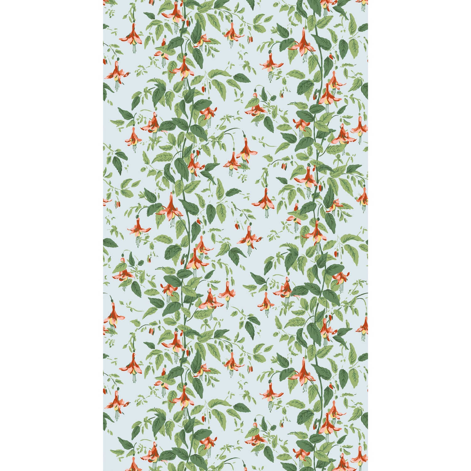Fuschia Wallpaper in coral color - pattern number 128/6029.CS.0 - by Cole and Son in the Classics Vol II collection