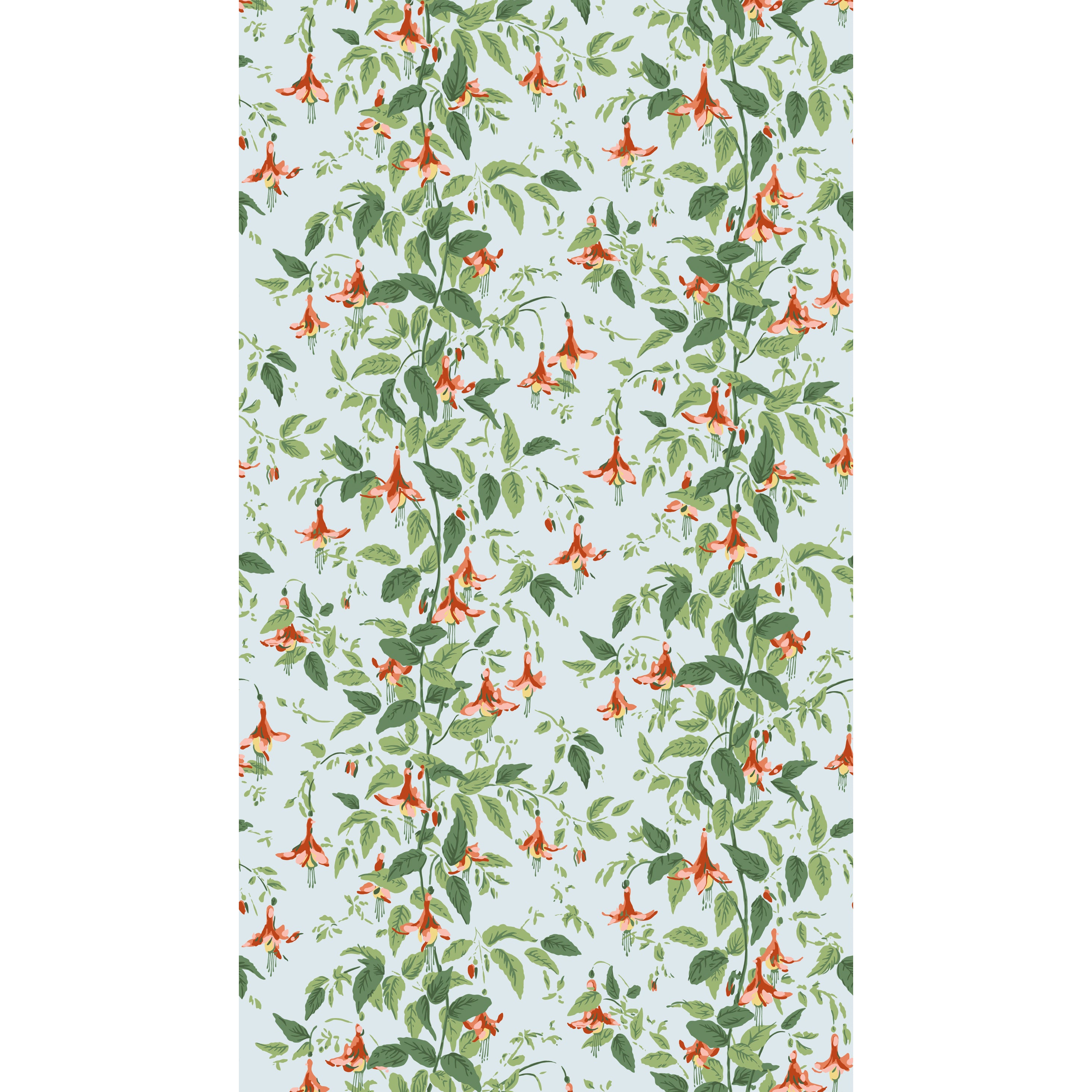 Fuschia Wallpaper in coral color - pattern number 128/6029.CS.0 - by Cole and Son in the Classics Vol II collection