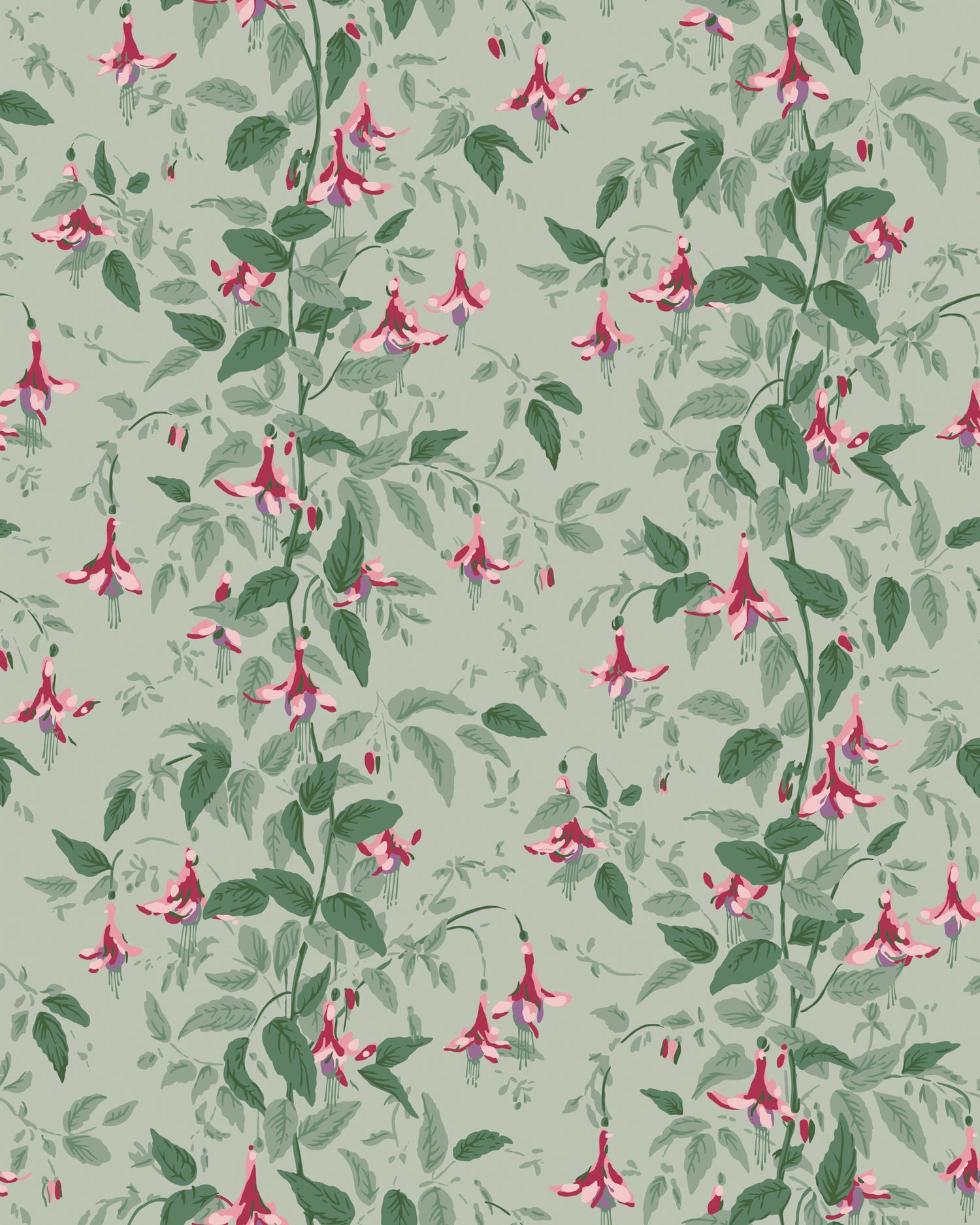 Fuschia Wallpaper in dusty rose color - pattern number 128/6031.CS.0 - by Cole and Son in the Classics Vol II collection