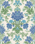 Poppies Wallpaper in sapphire color - pattern number 128/7035.CS.0 - by Cole and Son in the Classics Vol II collection