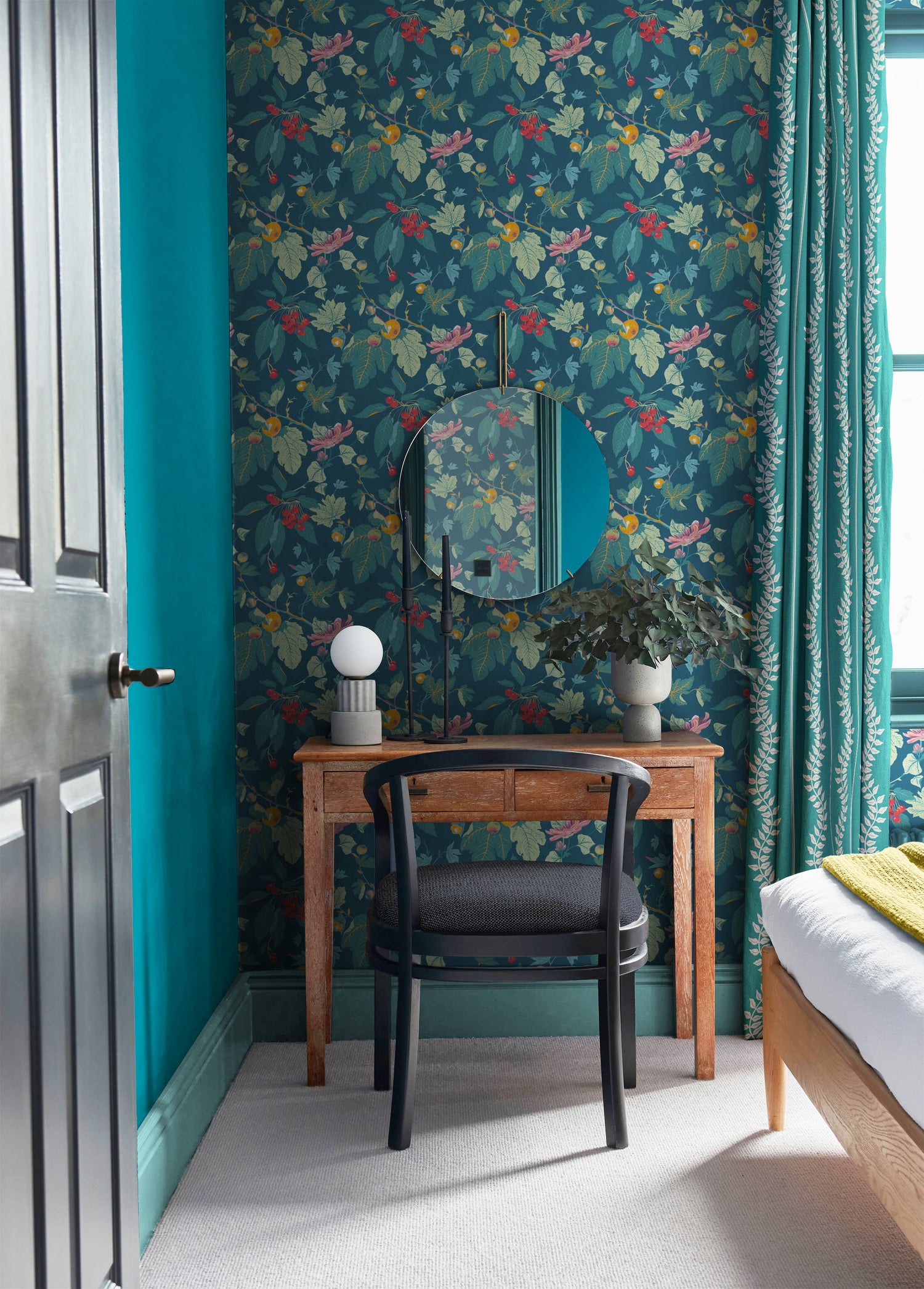 Craftwork Trail Wallpaper in navy color - pattern number 130280 - by Graham and Brown in the 2025 Exclusives collection