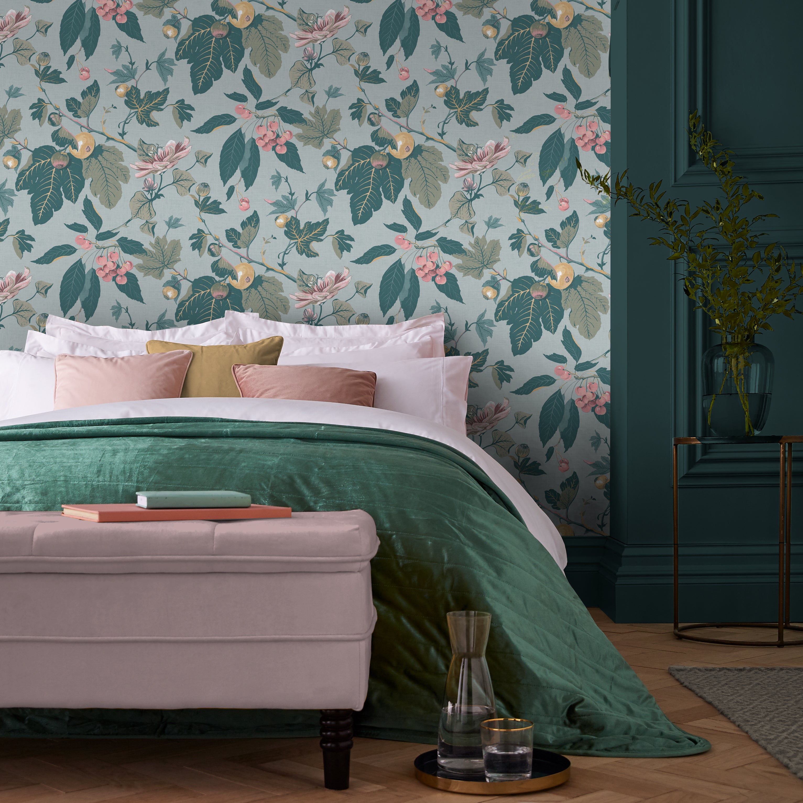 Craftwork Trail Wallpaper in sky blue color - pattern number 130284 - by Graham and Brown in the 2025 Exclusives collection