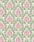 Apple of Grenada Wallpaper in pink & green color - pattern number 130286 - by Graham and Brown in the 2025 Exclusives collection
