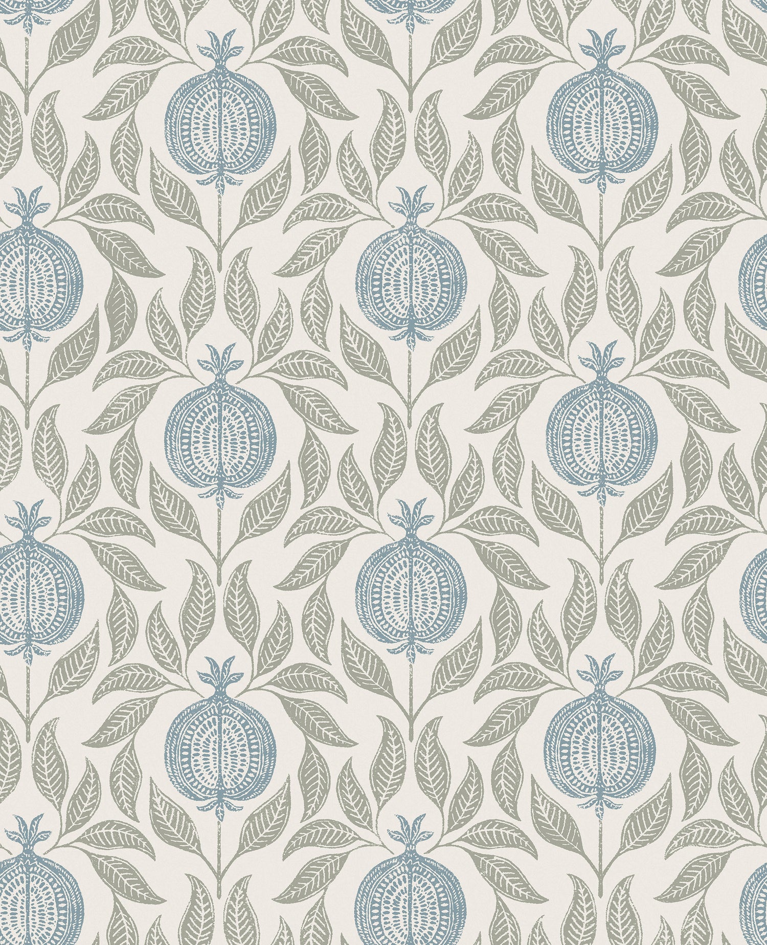 Apple of Grenada Wallpaper in sky blue &amp; green color - pattern number 130289 - by Graham and Brown in the 2025 Exclusives collection
