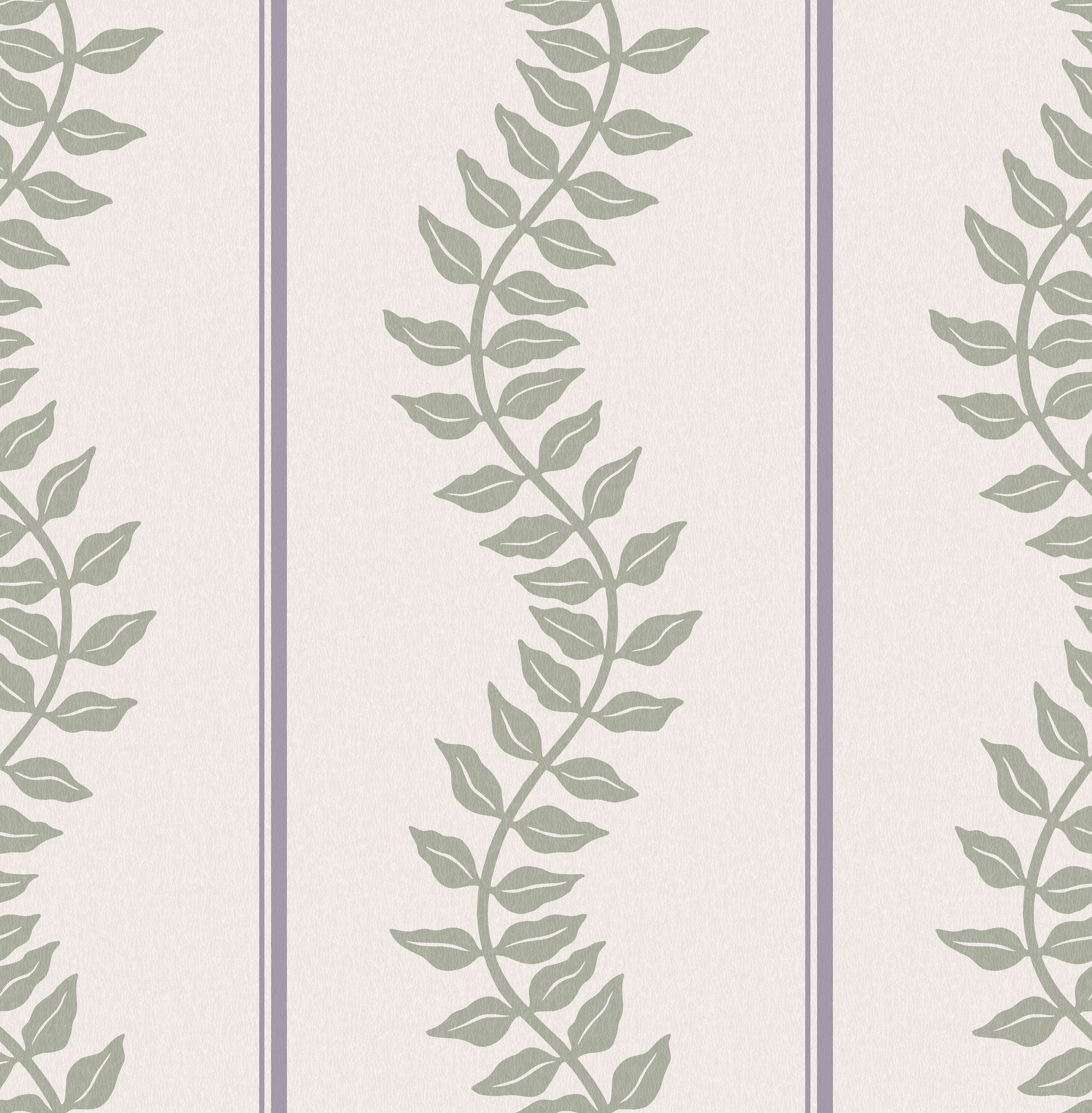 Laurel Leaf Stripe Wallpaper in mauve &amp; sage color - pattern number 130293 - by Graham and Brown in the 2025 Exclusives collection