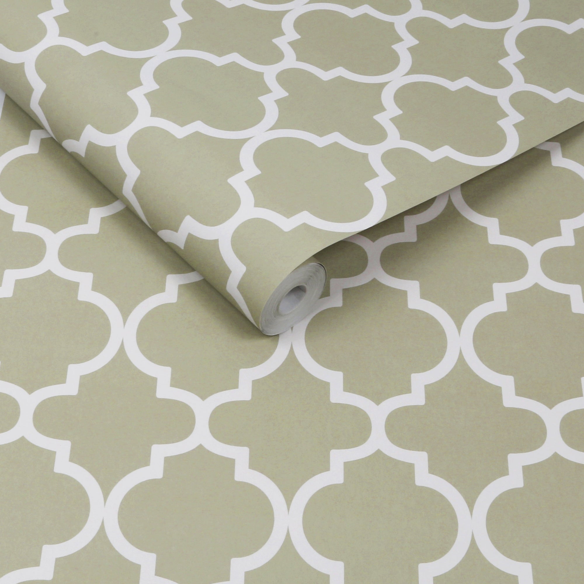 Trellia Wallpaper in sage color - pattern number 130299 - by Graham and Brown in the 2025 Exclusives collection