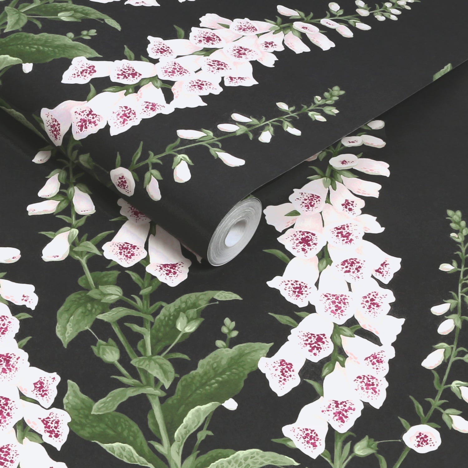 Foxglove Wallpaper in night color - pattern number 130305 - by Graham and Brown in the 2025 Exclusives collection
