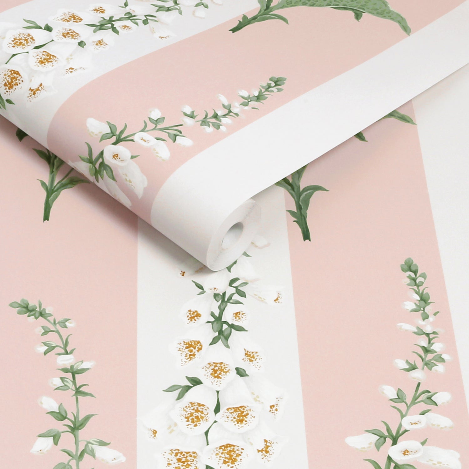 Foxglove Wallpaper in powder color - pattern number 130310 - by Graham and Brown in the 2025 Exclusives collection