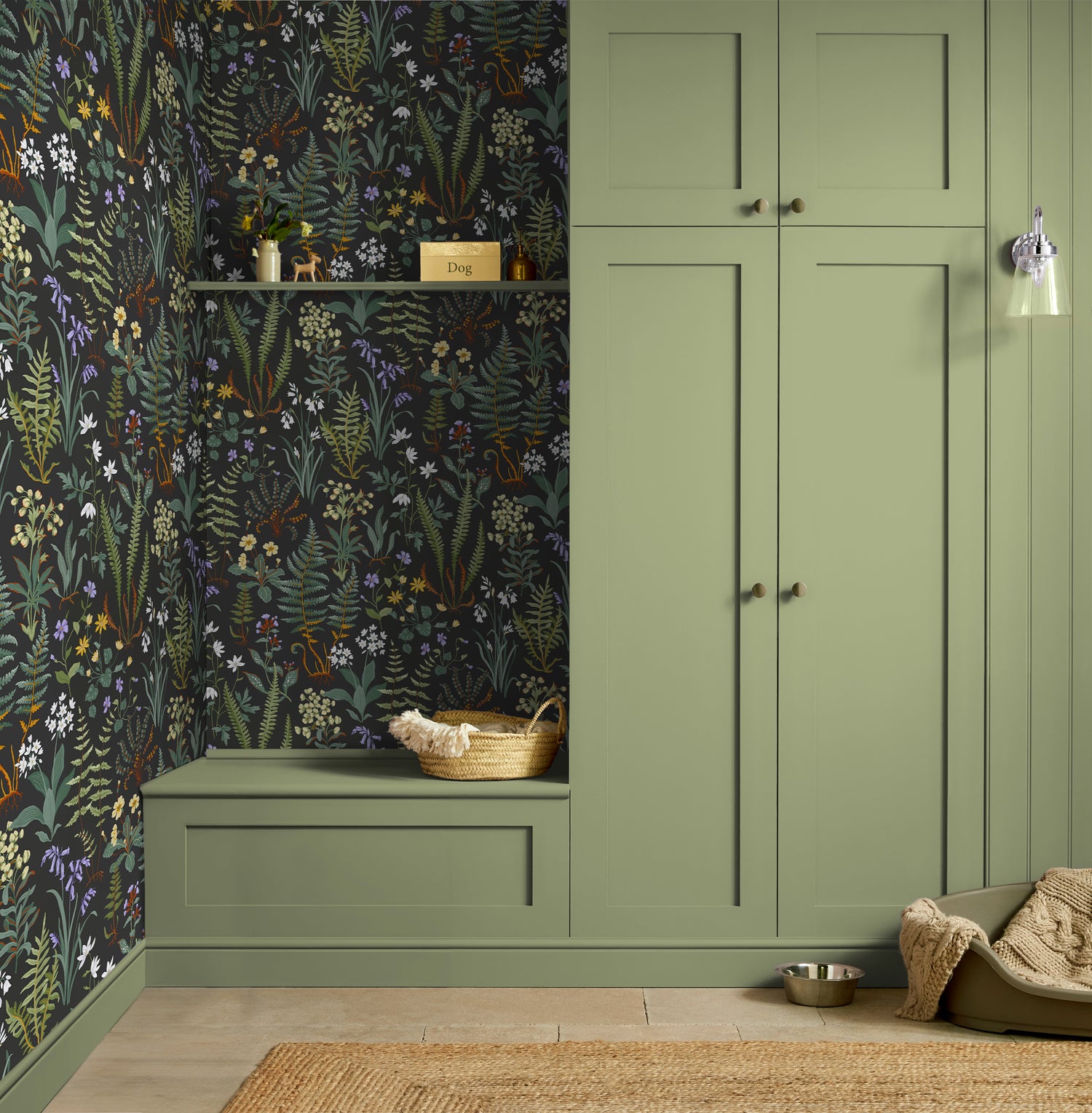 Oshibana Wallpaper in night color - pattern number 130312 - by Graham and Brown in the 2025 Exclusives collection