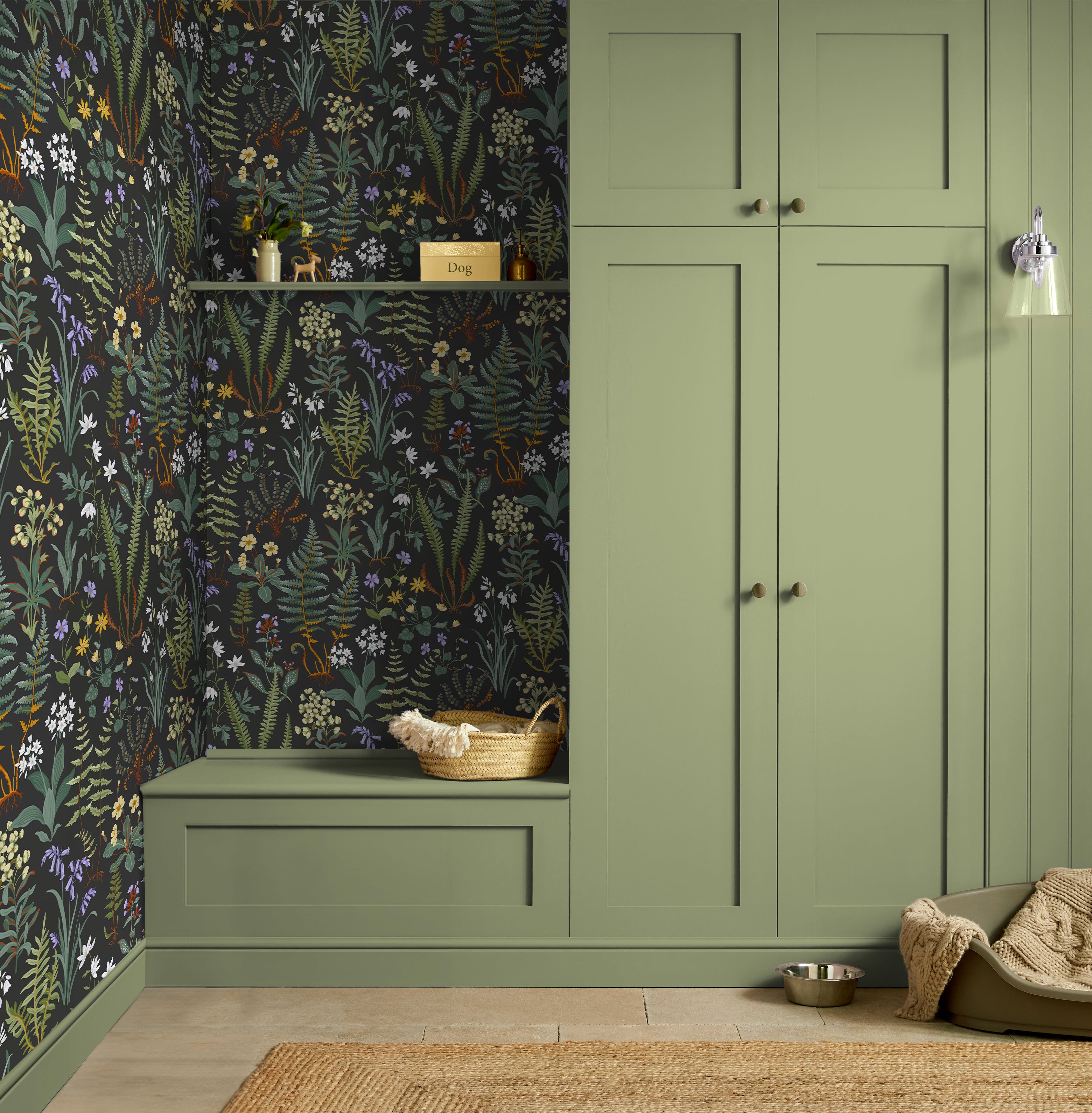 Oshibana Wallpaper in night color - pattern number 130312 - by Graham and Brown in the 2025 Exclusives collection