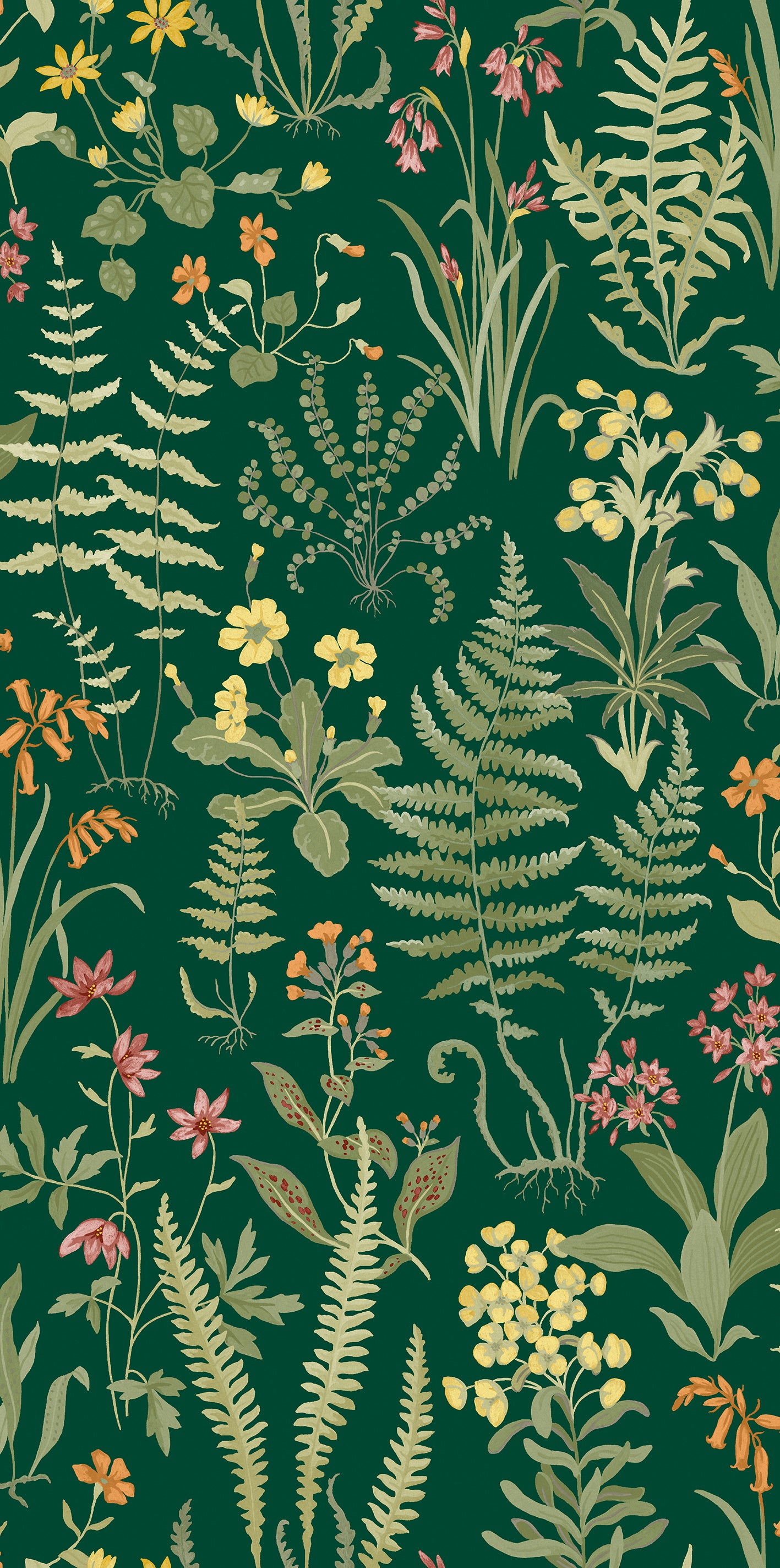 Oshibana Wallpaper in emerald color - pattern number 130313 - by Graham and Brown in the 2025 Exclusives collection