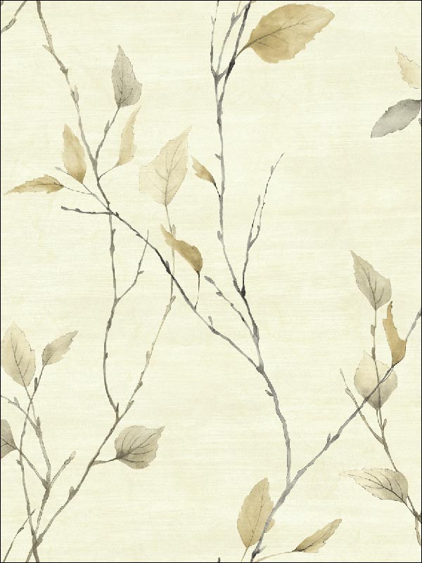 Leaf Branches fabric in 40206 color - pattern number SG40206 - by Pelican Prints in the Sage II collection