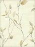 Leaf Branches fabric in 40206 color - pattern number SG40206 - by Pelican Prints in the Sage II collection