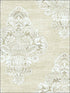 Zick Zack Damask wallpaper in 40306 color - pattern number SG40306 - by Pelican Prints in the Sage II collection
