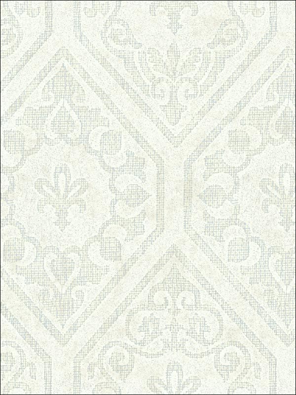 Gesso Damask wallpaper in 41702 color - pattern number SG41702 - by Pelican Prints in the Sage II collection