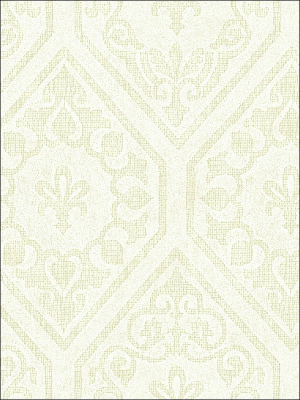 Gesso Damask wallpaper in 41704 color - pattern number SG41704 - by Pelican Prints in the Sage II collection