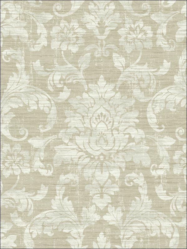 Tiger Damask wallpaper in 42102 color - pattern number SG42102 - by Pelican Prints in the Sage II collection