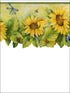 Die Cut Sunflower fabric in blues greens yellows color - pattern number BG71361DC - by Patton Norwall in the Fresh Kitchens 5 collection