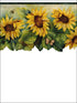 Die Cut Sunflower fabric in browns greens yellows color - pattern number BG71362DC - by Patton Norwall in the Fresh Kitchens 5 collection