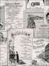 Menu Sidewall wallpaper in blacks whites color - pattern number FK26953 - by Patton Norwall in the Fresh Kitchens 5 collection