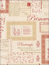 Printemps Script wallpaper in reds color - pattern number FK34418 - by Patton Norwall in the Fresh Kitchens 5 collection