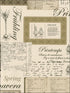 Printemps Script wallpaper in blacks browns color - pattern number FK34419 - by Patton Norwall in the Fresh Kitchens 5 collection