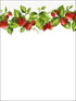 Die Cut Strawberry fabric in greens reds whites color - pattern number FK72635DC - by Patton Norwall in the Fresh Kitchens 5 collection