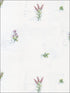 Herb Flowers Sidewall wallpaper in blues greens pinks color - pattern number KV27427 - by Patton Norwall in the Fresh Kitchens 5 collection