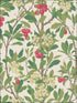 Strawberry Tree fabric in scarlet and ivory color - pattern number 100/10049.CS.0 - by Cole and Son in the Archive Anthology collection