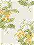Madras Violet wallpaper in yellow color - pattern number 100/12059.CS.0 - by Cole and Son in the Archive Anthology collection