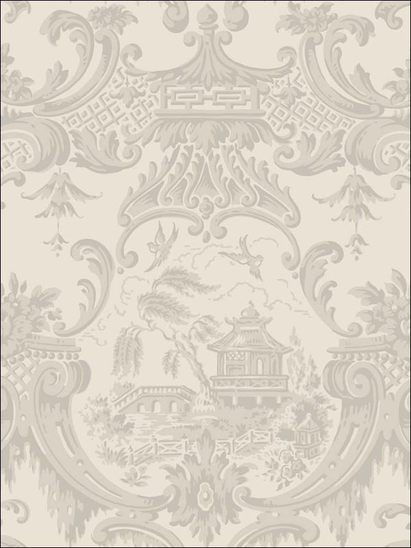Chippendale China wallpaper in linen color - pattern number 100/3012.CS.0 - by Cole and Son in the Archive Anthology collection