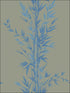 Bamboo wallpaper in blue on khaki color - pattern number 100/5026.CS.0 - by Cole and Son in the Archive Anthology collection