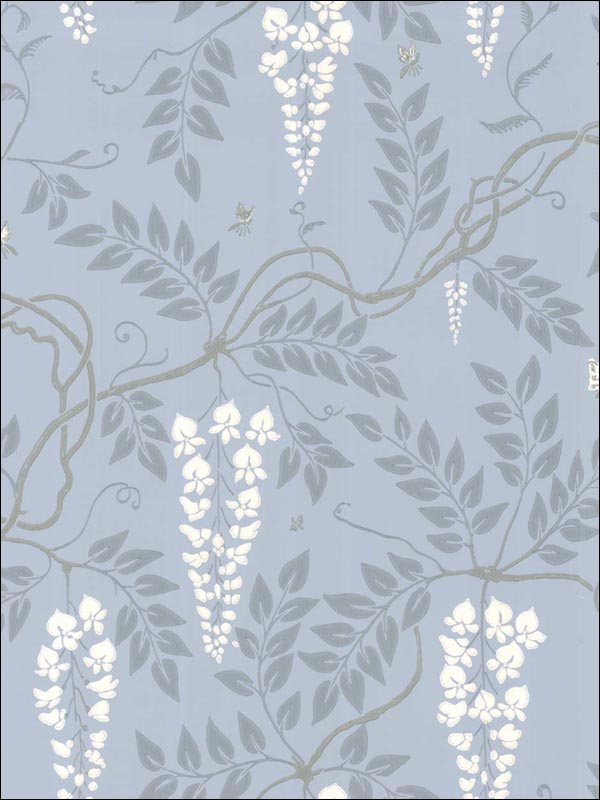 Egerton wallpaper in blue color - pattern number 100/9043.CS.0 - by Cole and Son in the Archive Anthology collection