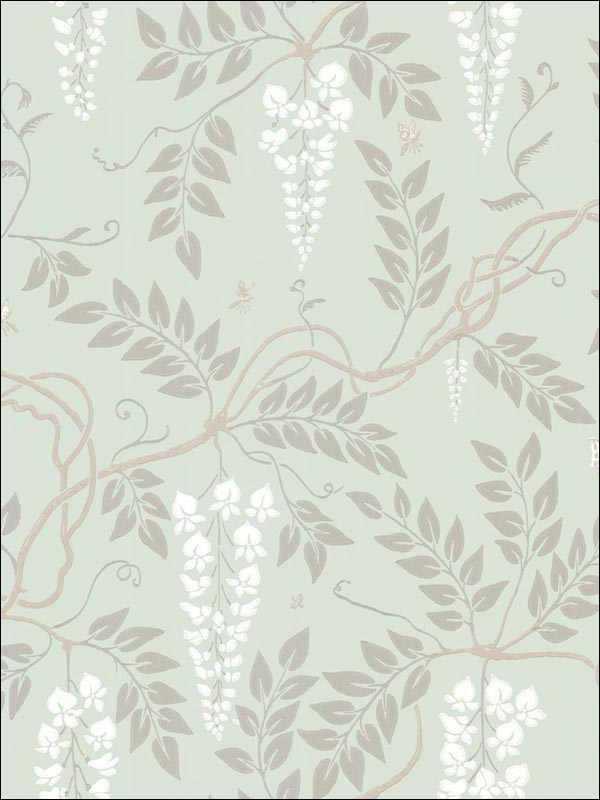 Egerton wallpaper in duck egg color - pattern number 100/9044.CS.0 - by Cole and Son in the Archive Anthology collection