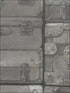 Luggage fabric in gunmetal color - pattern number AMW10008.21.0 - by Andrew Martin in the Engineer collection