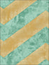 Hubble Chevron fabric in metallic gold and teal color - pattern number AV50415 - by Seabrook in the Avant Garde by Seabrook Designs collection