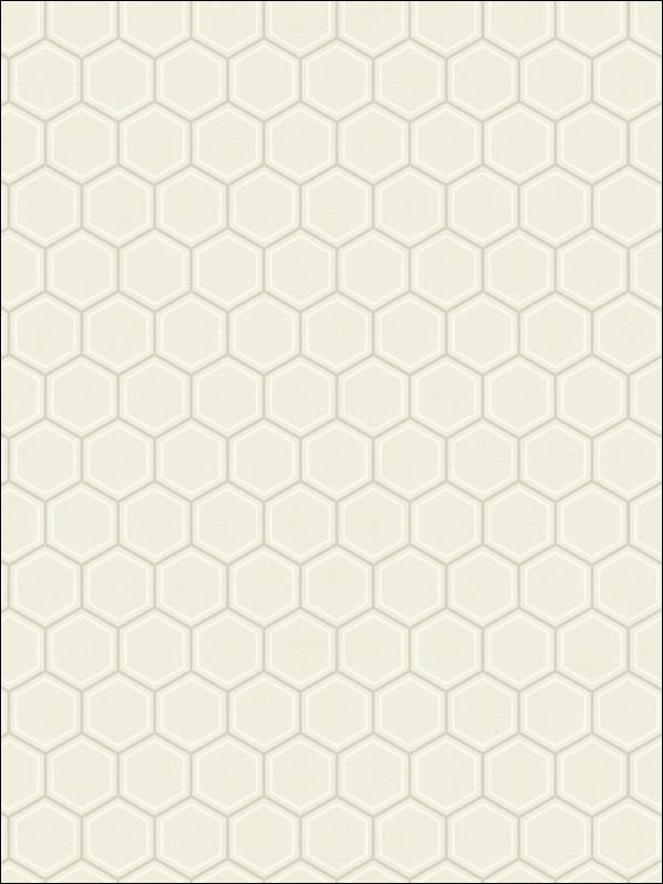 Curie Geo wallpaper in metallic silver and pearl color - pattern number AV51210 - by Seabrook in the Avant Garde by Seabrook Designs collection
