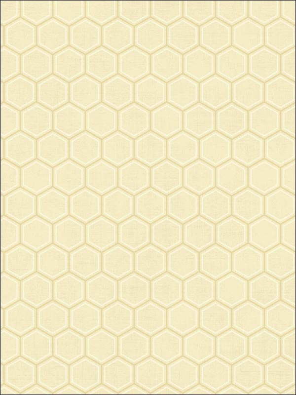 Curie Geo wallpaper in gold and off white color - pattern number AV51215 - by Seabrook in the Avant Garde by Seabrook Designs collection