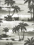Moseley Palm Trees wallpaper in black and grey color - pattern number AV51600 - by Seabrook in the Avant Garde by Seabrook Designs collection