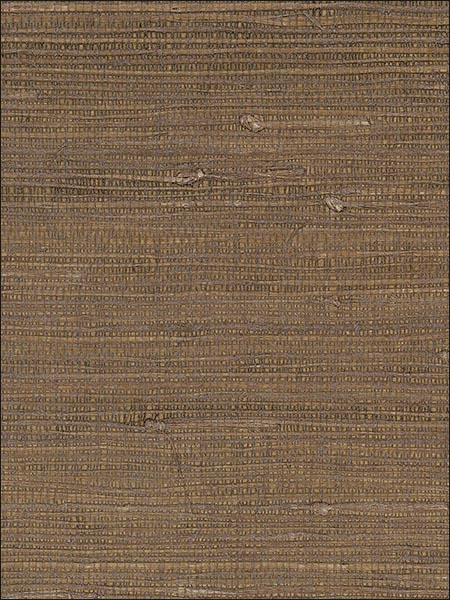 Pearl Coated Raw Jute fabric in brown color - pattern number 488421 - by Patton Norwall in the Decorator Grasscloth II collection