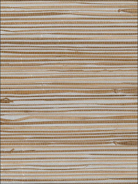 Regular Boodle Foil Backing fabric in silver tan metallic color - pattern number 488440 - by Patton Norwall in the Decorator Grasscloth II collection