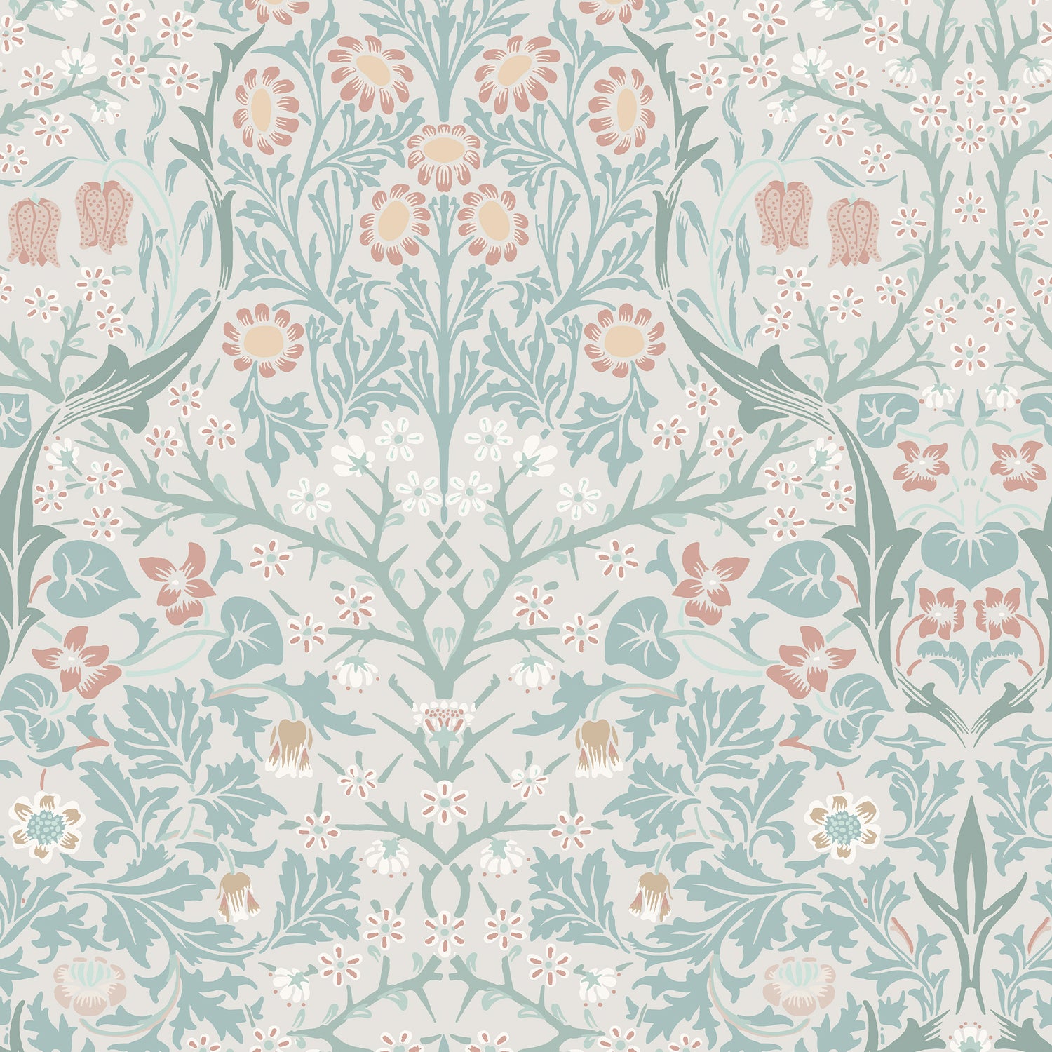 Blackthorn wallpaper in meadow color - pattern number 140504 - by Graham and Brown in the William Morris At Home SS25 collection