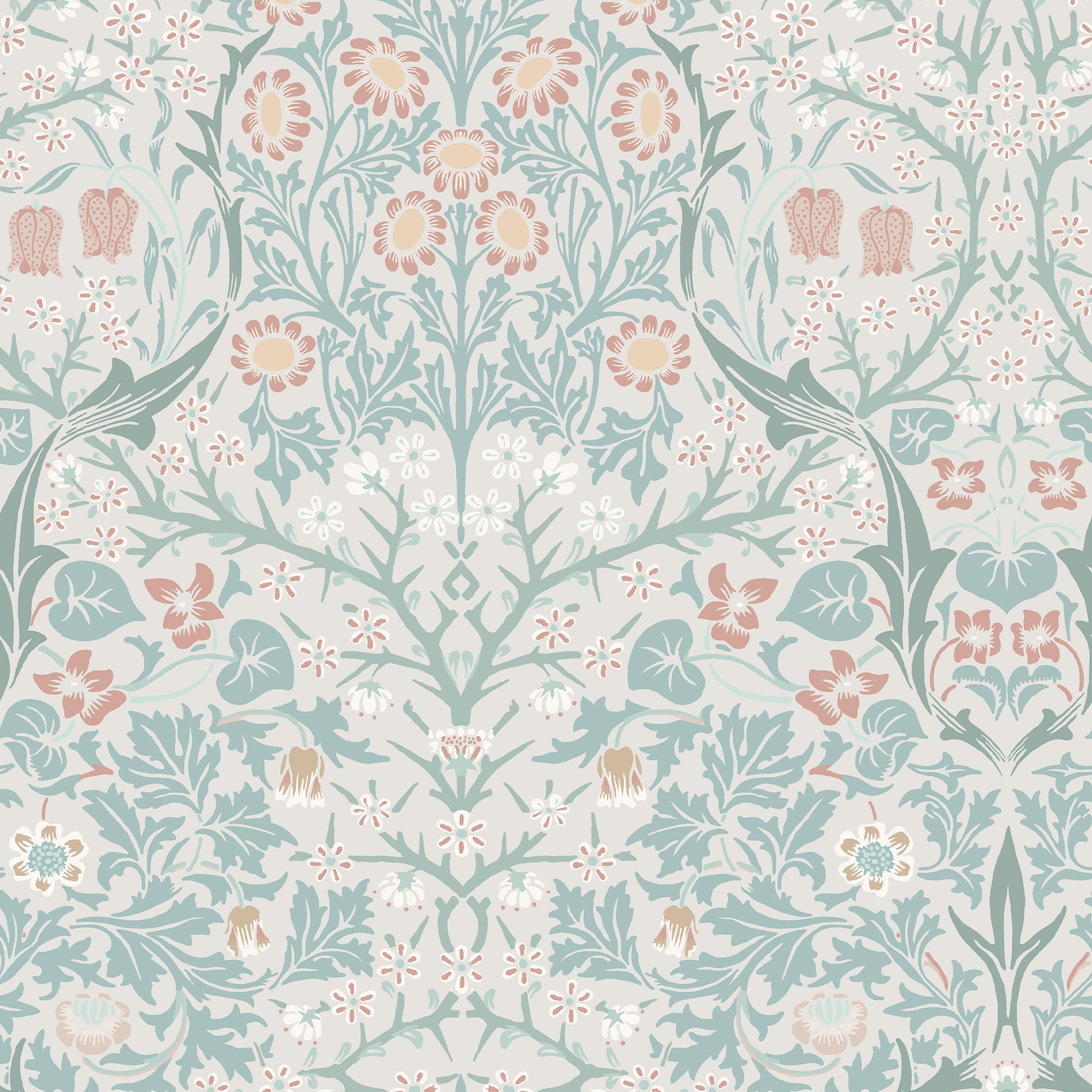 Blackthorn wallpaper in meadow color - pattern number 140504 - by Graham and Brown in the William Morris At Home SS25 collection