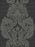 Damask Stripe fabric in 20000 color - pattern number BW20000 - by Paper and Ink in the Black and White Paper and Ink collection