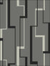Cosmic Geometric wallpaper in 23000 color - pattern number BW23000 - by Paper and Ink in the Black and White Paper and Ink collection