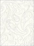 Paisley wallpaper in 23107 color - pattern number BW23107 - by Paper and Ink in the Black and White Paper and Ink collection