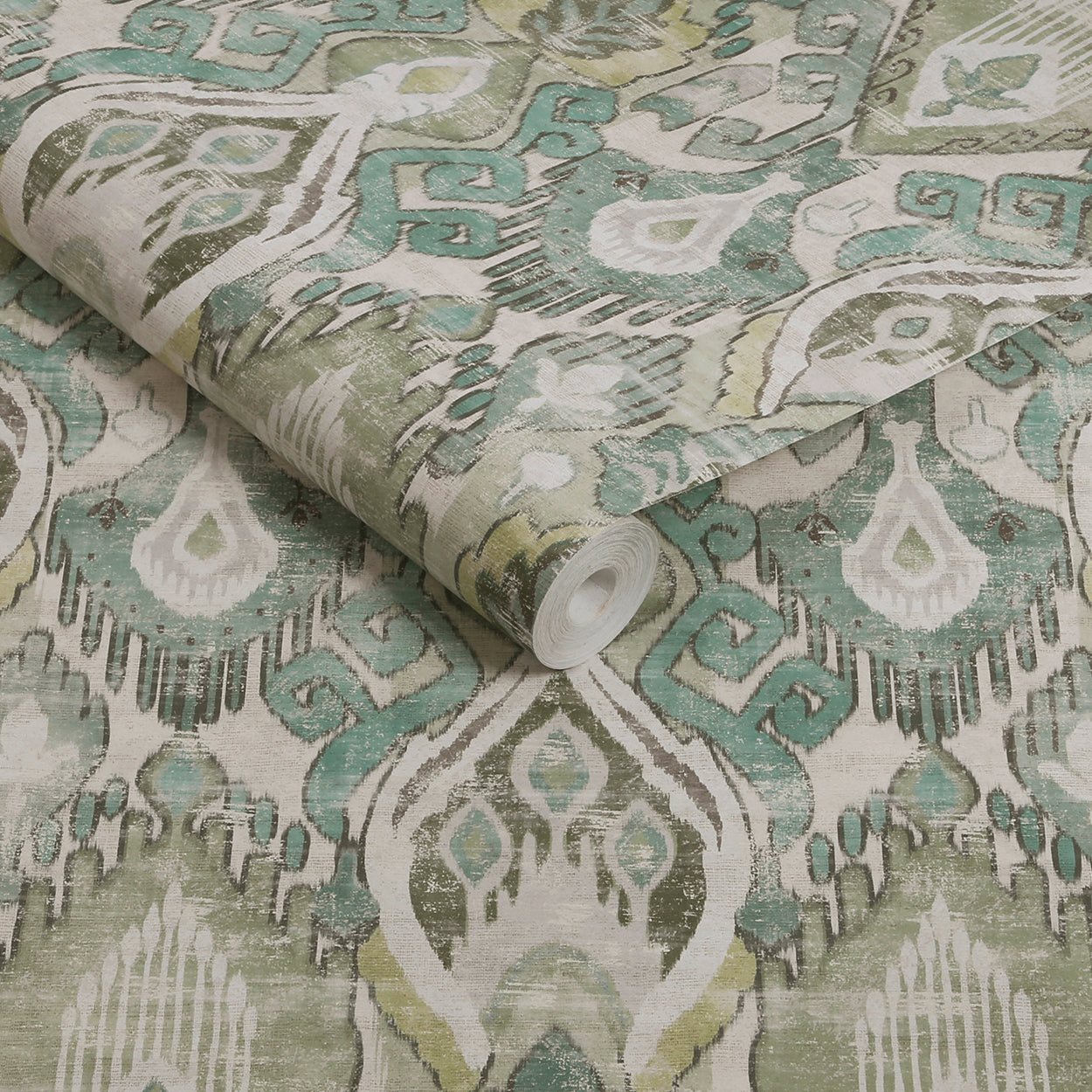 Daraee Tapestry Wallpaper in green color - pattern number 142304 - by Graham and Brown in the 2025 Exclusives collection